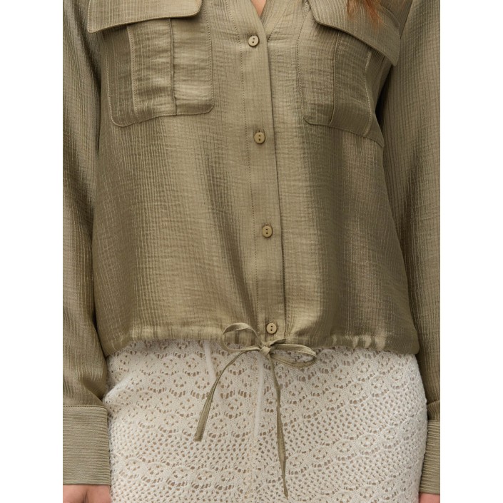 Vero Moda VMTOMA LS TIE SHIRT WVN Mermaid | Freewear VMTOMA LS TIE SHIRT WVN - www.freewear.nl - Freewear