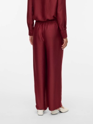 Vero Moda VMTOMA HW STRAIGHT PANTS WVN Syrah | Freewear VMTOMA HW STRAIGHT PANTS WVN - www.freewear.nl - Freewear