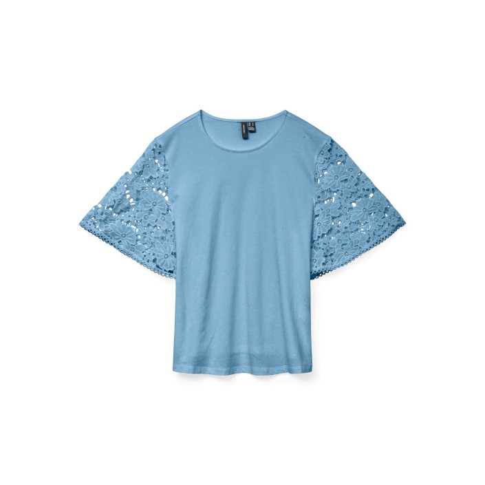 Vero Moda VMPANNA 2/4 TOP JRS Airy Blue | Freewear VMPANNA 2/4 TOP JRS - www.freewear.nl - Freewear