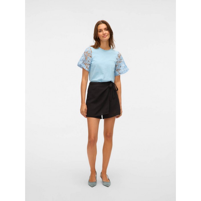Vero Moda VMPANNA 2/4 TOP JRS Airy Blue | Freewear VMPANNA 2/4 TOP JRS - www.freewear.nl - Freewear