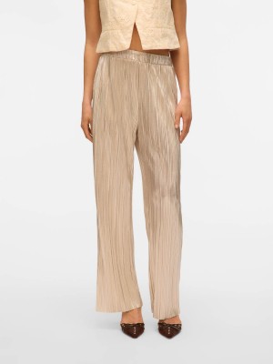 Vero Moda VMDUVI HW WIDE PANT JRS BTQ GA Silver Colour | Freewear VMDUVI HW WIDE PANT JRS BTQ GA - www.freewear.nl - Freewear