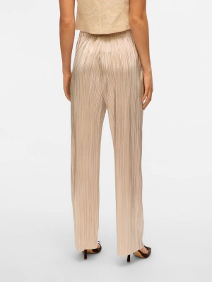 Vero Moda VMDUVI HW WIDE PANT JRS BTQ GA Silver Colour | Freewear VMDUVI HW WIDE PANT JRS BTQ GA - www.freewear.nl - Freewear