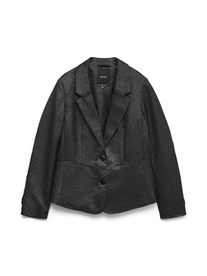 Vero Moda VMSAFINA LS FITTED SHINY BLAZER Black/SILVER LUREX | Freewear VMSAFINA LS FITTED SHINY BLAZER - www.freewear.nl - Freewear