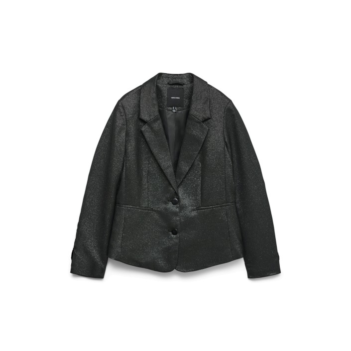 Vero Moda VMSAFINA LS FITTED SHINY BLAZER Black/SILVER LUREX | Freewear VMSAFINA LS FITTED SHINY BLAZER - www.freewear.nl - Freewear
