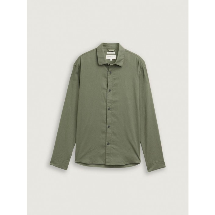 Tom Tailor relaxed cotton linen shirt 10905 | Freewear relaxed cotton linen shirt - www.freewear.nl - Freewear