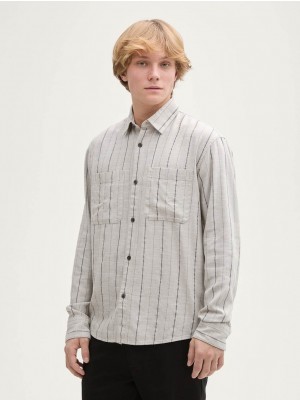 Tom Tailor relaxed viscos linen shirt 37291 | Freewear relaxed viscos linen shirt - www.freewear.nl - Freewear