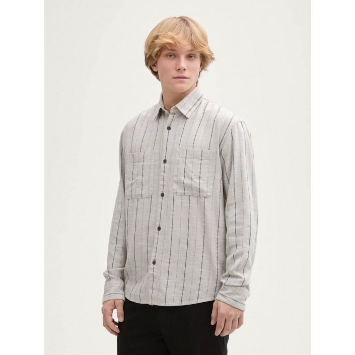 Tom Tailor relaxed viscos linen shirt 37291 | Freewear relaxed viscos linen shirt - www.freewear.nl - Freewear