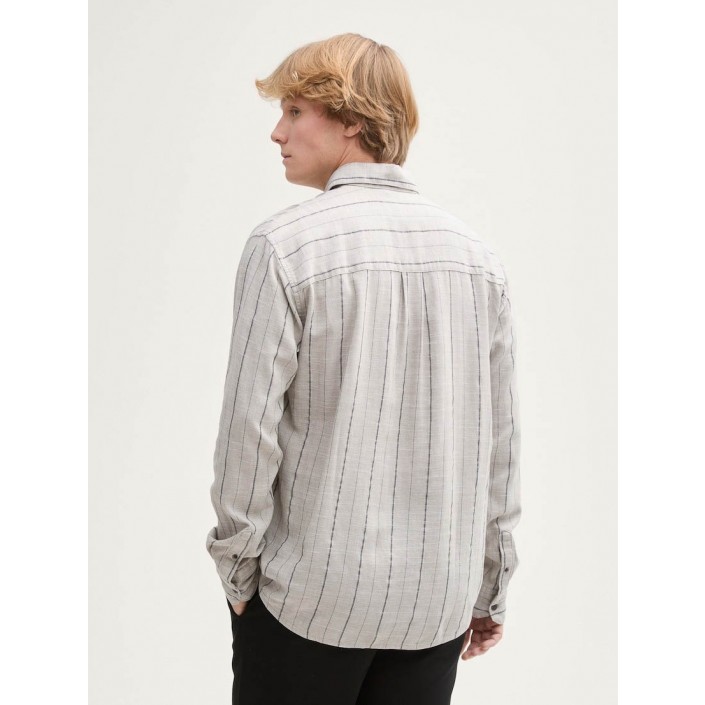 Tom Tailor relaxed viscos linen shirt 37291 | Freewear relaxed viscos linen shirt - www.freewear.nl - Freewear
