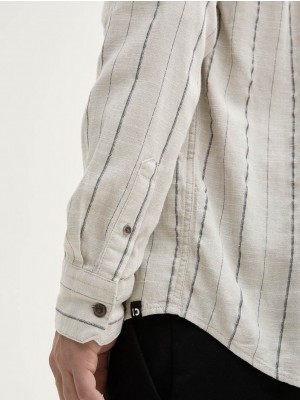 Tom Tailor relaxed viscos linen shirt 37291 | Freewear relaxed viscos linen shirt - www.freewear.nl - Freewear