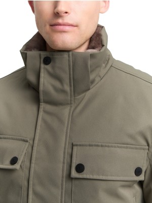 Tom Tailor Fieldjacket with hood olive green | Freewear Fieldjacket with hood - www.freewear.nl - Freewear