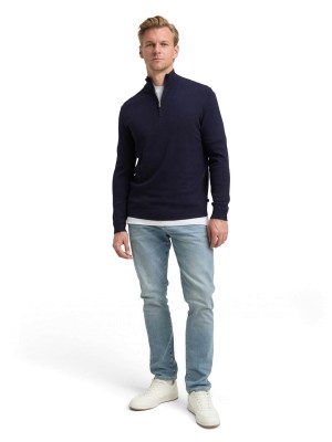 Tom Tailor Cotton Knitted Troyer 13160 | Freewear Cotton Knitted Troyer - www.freewear.nl - Freewear