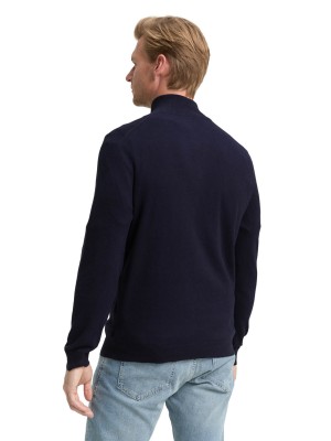 Tom Tailor Cotton Knitted Troyer 13160 | Freewear Cotton Knitted Troyer - www.freewear.nl - Freewear