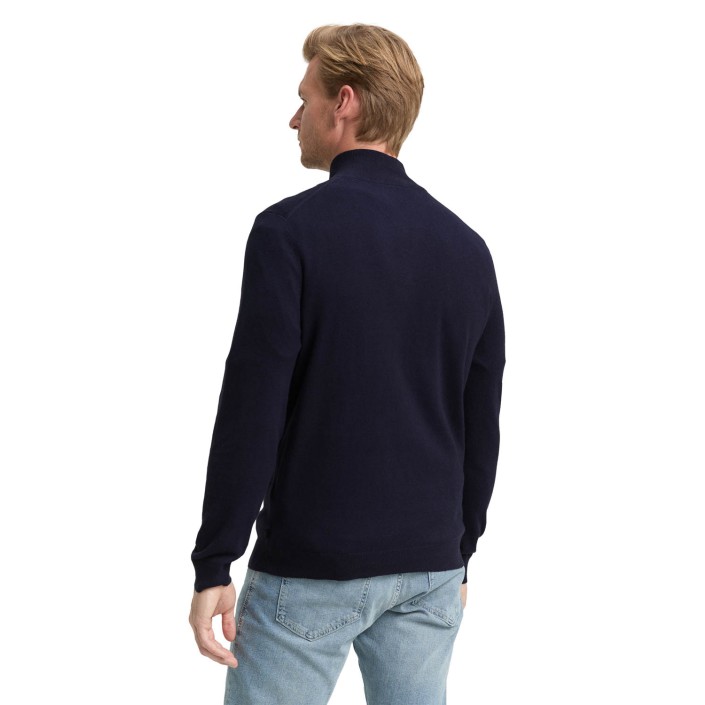Tom Tailor Cotton Knitted Troyer 13160 | Freewear Cotton Knitted Troyer - www.freewear.nl - Freewear