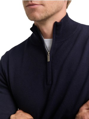 Tom Tailor Cotton Knitted Troyer 13160 | Freewear Cotton Knitted Troyer - www.freewear.nl - Freewear