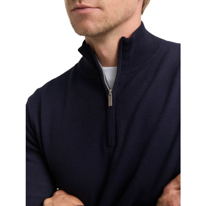 Tom Tailor Cotton Knitted Troyer 13160 | Freewear Cotton Knitted Troyer - www.freewear.nl - Freewear
