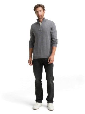 Tom Tailor Cotton Knitted Troyer 38679 | Freewear Cotton Knitted Troyer - www.freewear.nl - Freewear