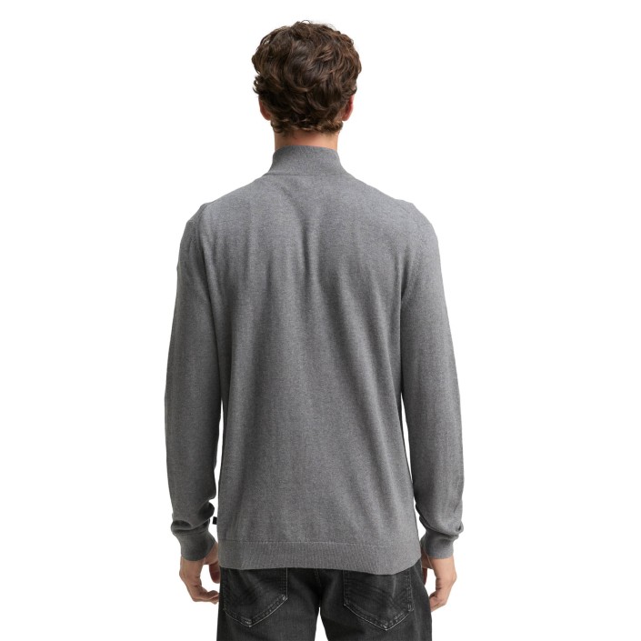 Tom Tailor Cotton Knitted Troyer 38679 | Freewear Cotton Knitted Troyer - www.freewear.nl - Freewear