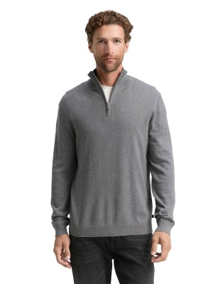 Tom Tailor Cotton Knitted Troyer 38679 | Freewear Cotton Knitted Troyer - www.freewear.nl - Freewear