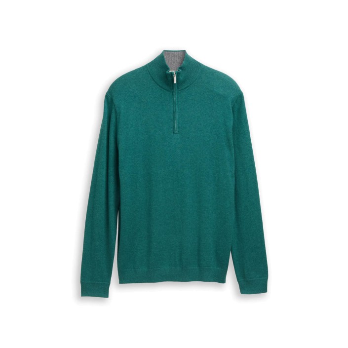 Tom Tailor Cotton Knitted Troyer 38681 | Freewear Cotton Knitted Troyer - www.freewear.nl - Freewear