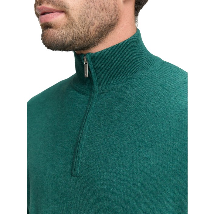 Tom Tailor Cotton Knitted Troyer 38681 | Freewear Cotton Knitted Troyer - www.freewear.nl - Freewear