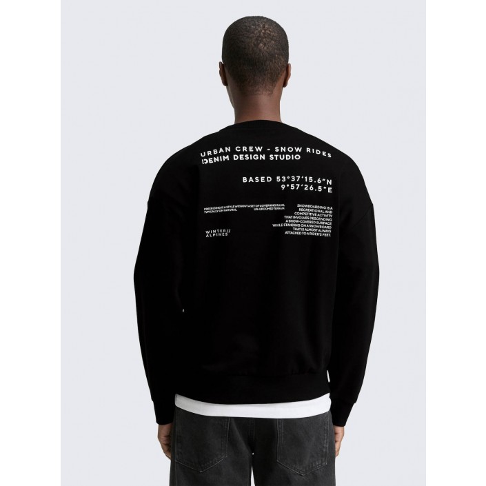 Tom Tailor Printed Sweatshirt 29999 | Freewear Printed Sweatshirt - www.freewear.nl - Freewear