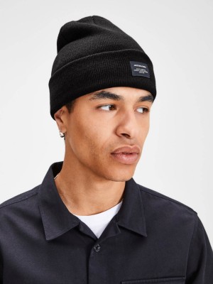 JACK&JONES ORIGINALS JACDNA BEANIE NOOS Black | Freewear JACDNA BEANIE NOOS - www.freewear.nl - Freewear