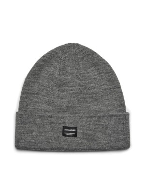 JACK&JONES ORIGINALS JACDNA BEANIE NOOS Grey Melange | Freewear JACDNA BEANIE NOOS - www.freewear.nl - Freewear