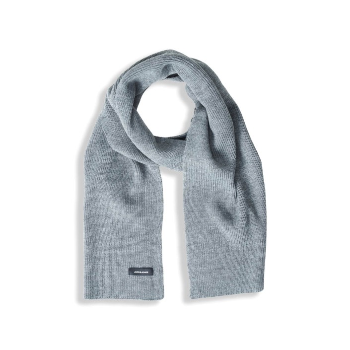 JACK&JONES ORIGINALS JACDNA KNIT SCARF NOOS Grey Melange | Freewear JACDNA KNIT SCARF NOOS - www.freewear.nl - Freewear