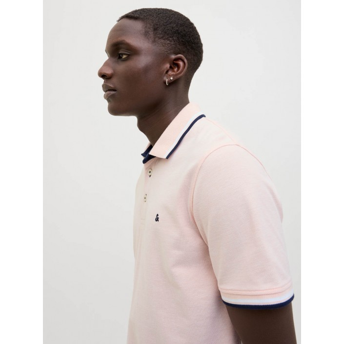 Jack & Jones:JACK&JONES ESSENTIALS JJEPAULOS POLO SS NOOS Peach Parfait/PLAY | Freewear JJEPAULOS POLO SS NOOS - www.freewear.nl - Freewear