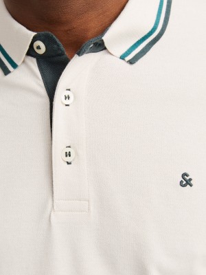 Jack & Jones:JACK&JONES ESSENTIALS JJEPAULOS POLO SS NOOS Moonbeam/PLAY | Freewear JJEPAULOS POLO SS NOOS - www.freewear.nl - Freewear
