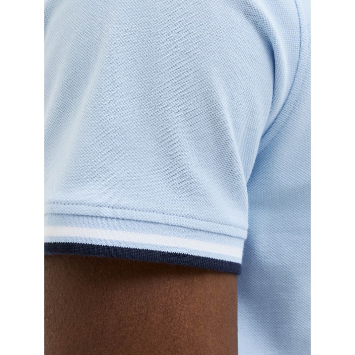 Jack & Jones:JACK&JONES ESSENTIALS JJEPAULOS POLO SS NOOS Chamray blue/play | Freewear JJEPAULOS POLO SS NOOS - www.freewear.nl - Freewear