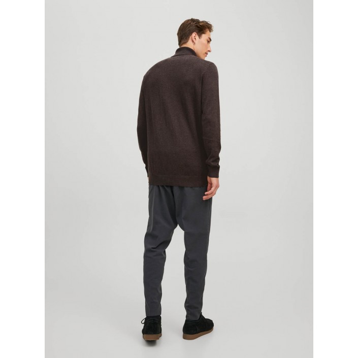 Jack & Jones:JACK&JONES ESSENTIALS JJEEMIL KNIT ROLL NECK NOOS Mulch/TWIST | Freewear JJEEMIL KNIT ROLL NECK NOOS - www.freewear.nl - Freewear