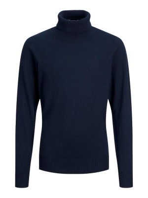 jack en jones boys JJEEMIL KNIT ROLL NECK STS JR Navy Blazer | Freewear JJEEMIL KNIT ROLL NECK STS JR - www.freewear.nl - Freewear