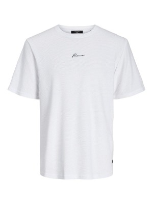 JACK%JONES PREMIUM JPRBLAFRANCO SS TEE CREW NECK LN Bright White | Freewear