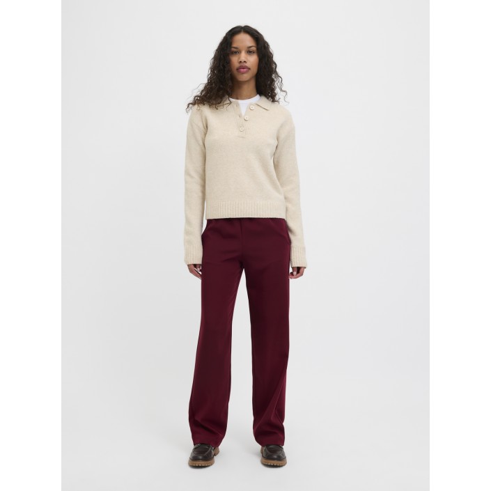 JACK&JONES ORIGINALS JXPOPPY REGULAR HW PANT NOOS Cabernet | Freewear JXPOPPY REGULAR HW PANT NOOS - www.freewear.nl - Freewear