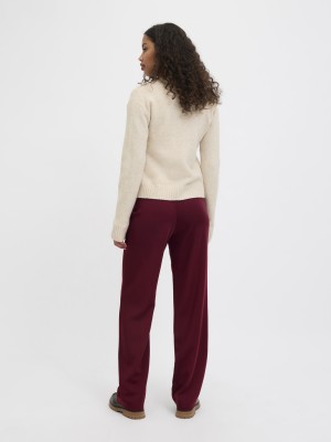 JACK&JONES ORIGINALS JXPOPPY REGULAR HW PANT NOOS Cabernet | Freewear JXPOPPY REGULAR HW PANT NOOS - www.freewear.nl - Freewear