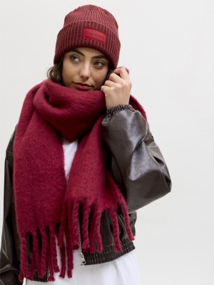 JACK&JONES ORIGINALS JXOTHELIA KNIT BEANIE ACC SN Cabernet | Freewear JXOTHELIA KNIT BEANIE ACC SN - www.freewear.nl - Freewear