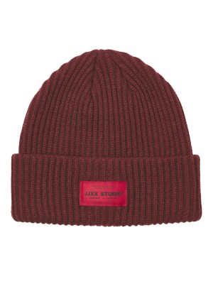 JACK&JONES ORIGINALS JXOTHELIA KNIT BEANIE ACC SN Cabernet | Freewear JXOTHELIA KNIT BEANIE ACC SN - www.freewear.nl - Freewear
