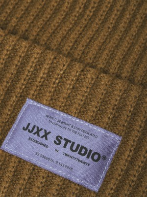 JACK&JONES ORIGINALS JXOTHELIA KNIT BEANIE ACC SN Rubber | Freewear JXOTHELIA KNIT BEANIE ACC SN - www.freewear.nl - Freewear