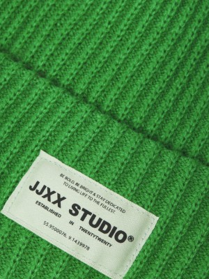 JACK&JONES ORIGINALS JXOTHELIA KNIT BEANIE ACC SN Green Bee | Freewear JXOTHELIA KNIT BEANIE ACC SN - www.freewear.nl - Freewear