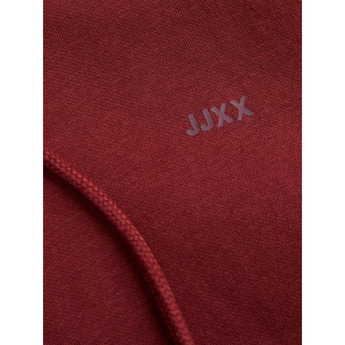 JACK&JONES ORIGINALS JXABBIE RLX LS EVERY HOOD SWT NOOS Cabernet/Port Royale | Freewear JXABBIE RLX LS EVERY HOOD SWT NOOS - www.freewear.nl - Freewear
