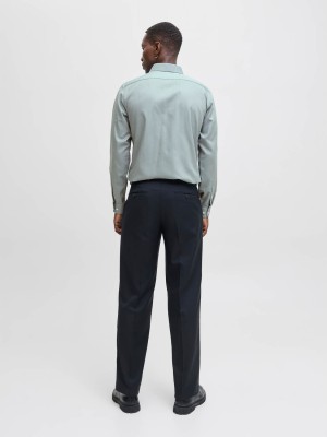 Jack & Jones:JACK&JONES ESSENTIALS JPRBLAPARKER SHIRT L/S NOOS Goblin Blue/SLIM FIT | Freewear JPRBLAPARKER SHIRT L/S NOOS - www.freewear.nl - Freewear