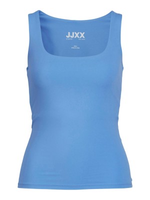 JACK&JONES ORIGINALS JXSAGA STR SL TOP JRS Silver Lake Blue | Freewear JXSAGA STR SL TOP JRS - www.freewear.nl - Freewear