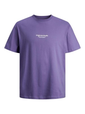 JACK&JONES ORIGINALS JORVESTERBRO TEE SS CREW NECK NOOS Twilight Purple | Freewear JORVESTERBRO TEE SS CREW NECK NOOS - www.freewear.nl - Freewear