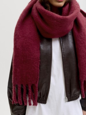 JACK&JONES ORIGINALS JXLESLIE SCARF ACC SN Cabernet | Freewear JXLESLIE SCARF ACC SN - www.freewear.nl - Freewear