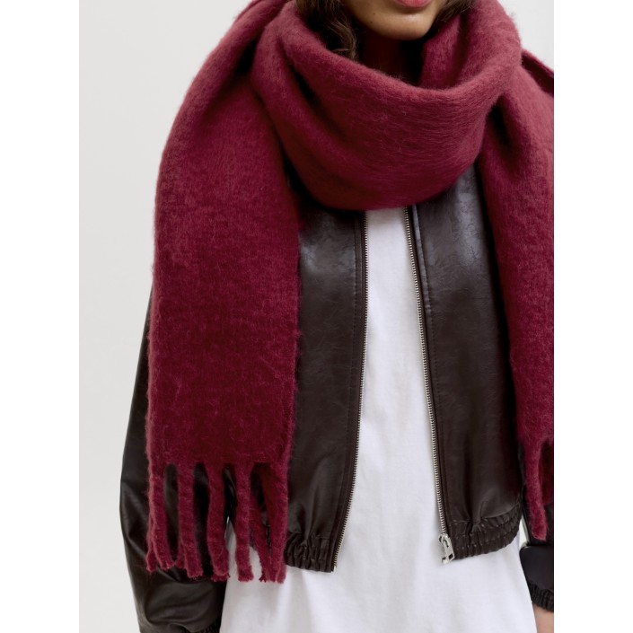 JACK&JONES ORIGINALS JXLESLIE SCARF ACC SN Cabernet | Freewear JXLESLIE SCARF ACC SN - www.freewear.nl - Freewear