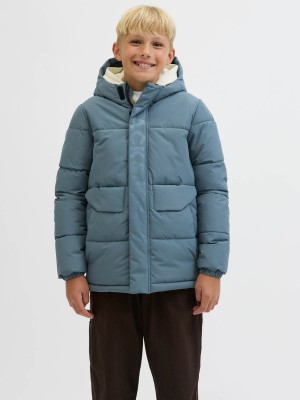 jack en jones boys JCOSPEED PUFFER SN JNR Stormy Weather/TONE IN TONE LOGO | Freewear JCOSPEED PUFFER SN JNR - www.freewear.nl - Freewear