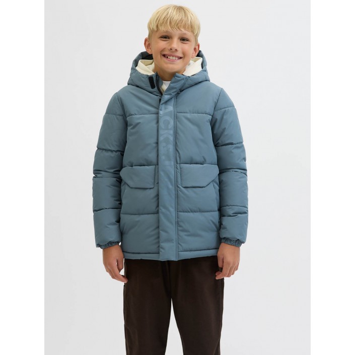 jack en jones boys JCOSPEED PUFFER SN JNR Stormy Weather/TONE IN TONE LOGO | Freewear JCOSPEED PUFFER SN JNR - www.freewear.nl - Freewear