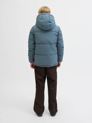 jack en jones boys JCOSPEED PUFFER SN JNR Stormy Weather/TONE IN TONE LOGO | Freewear JCOSPEED PUFFER SN JNR - www.freewear.nl - Freewear