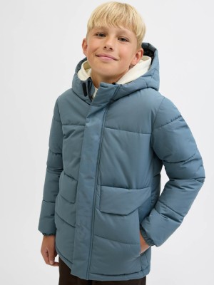 jack en jones boys JCOSPEED PUFFER SN JNR Stormy Weather/TONE IN TONE LOGO | Freewear JCOSPEED PUFFER SN JNR - www.freewear.nl - Freewear